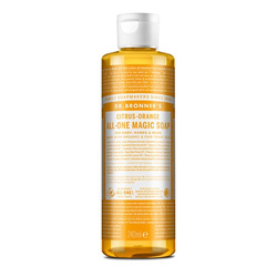 Mydło kastylijskie w płynie 18w1 Dr. Bronner's cytrusowo-pomarańczowe 240 ml.