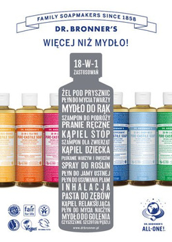 Mydło w płynie 18w1 Dr. Bronner's baby mild 475 ml
