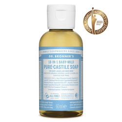 Mydło kastylijskie w płynie 18w1 Dr. Bronner's Baby Mild 60 ml.