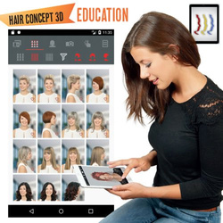 Hair Concept 3D EDUCATION - wersja tablet - symulacja 1000 fryzur z foto klienta