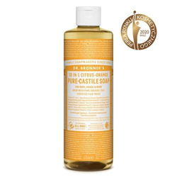 Mydło kastylijskie w płynie 18w1 Dr. Bronner's cytrusowo-pomarańczowe 475 ml.