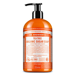 Mydło Organic Sugar Soap 4w1 Dr. Bronner's drzewo herbaciane 355 ml.