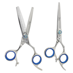 Zestaw nożyczki + degażówki + etui Shinzu 5.5"