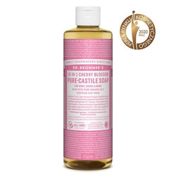 Mydło kastylijskie w płynie 18w1 Dr. Bronner's kwiat wiśni 475 ml.