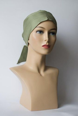 Chusta Basic Long przydymiony zielony