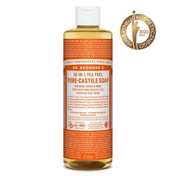 Mydło kastylijskie w płynie 18w1 Dr. Bronner's drzewo herbaciane 475 ml.